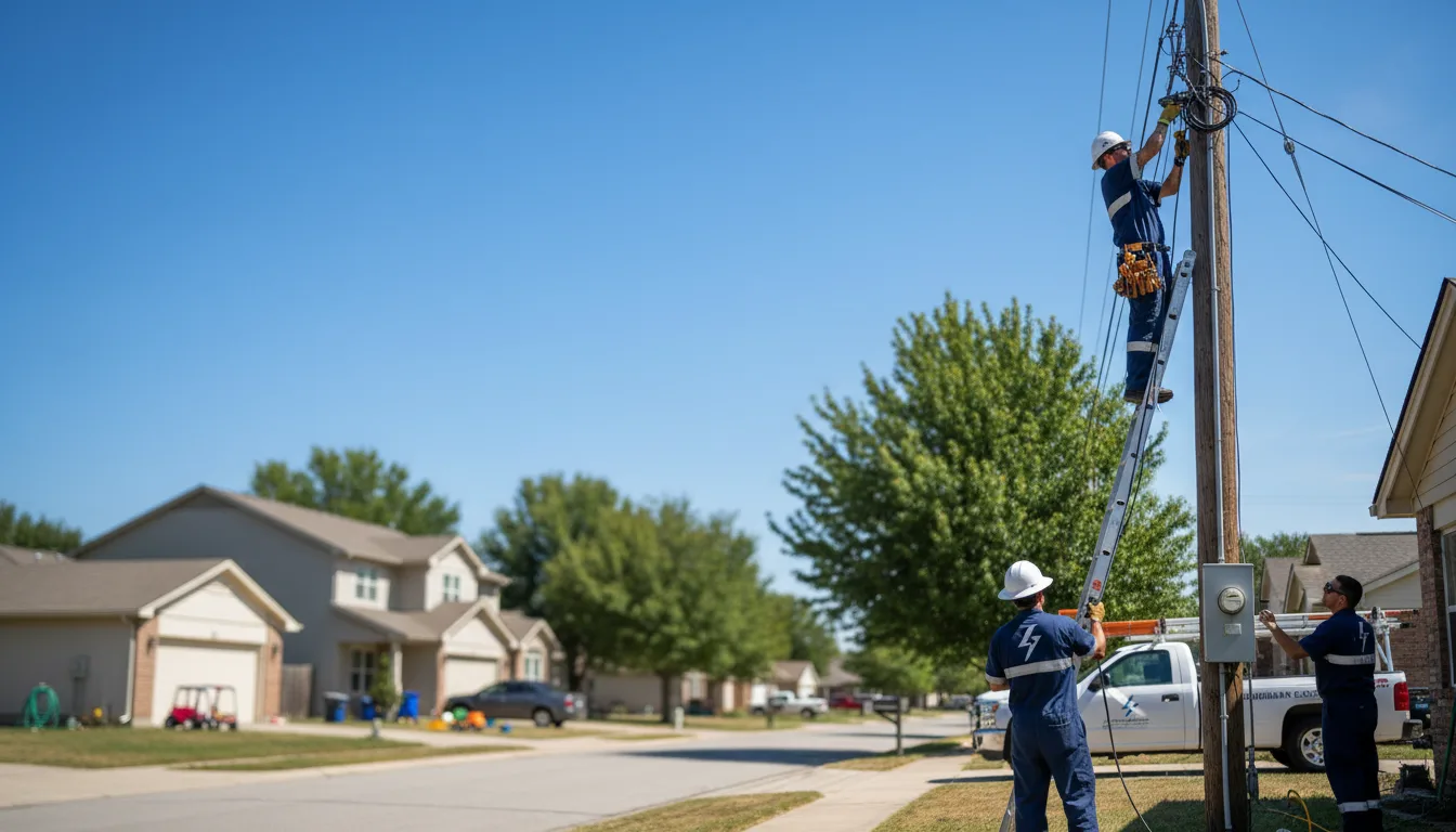 Residential electrician providing installation services in Dugger, IN